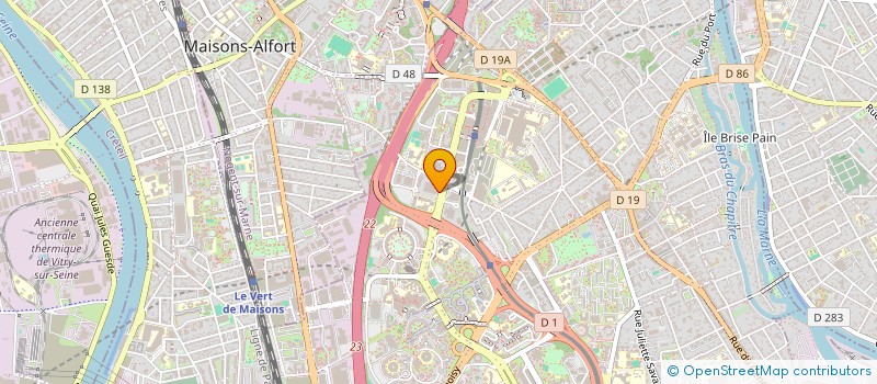 localisation de l'entreprise GEFI à ALFORTVILLE