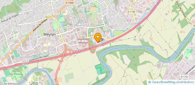 localisation de l'entreprise GEFI à MEYLAN