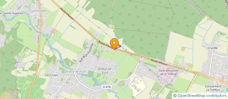 localisation de l'entreprise GEFI à DRACY-LE-FORT
