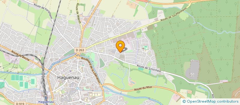 localisation de l'entreprise GEFI  HAGUENAU