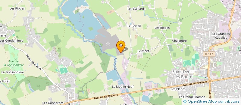 localisation de l'entreprise GEFICA à SAINT-DENIS-LES-BOURG
