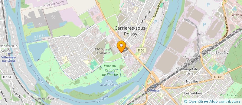 localisation de l'entreprise GEFICAR à CARRIERES-SOUS-POISSY