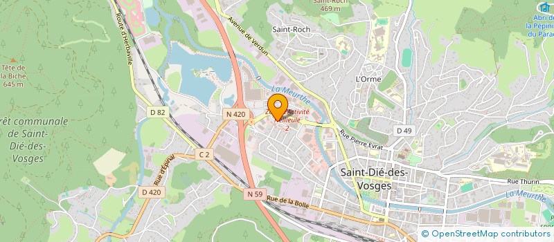 localisation de l'entreprise GEFICOM  SAINT-DIE-DES-VOSGES