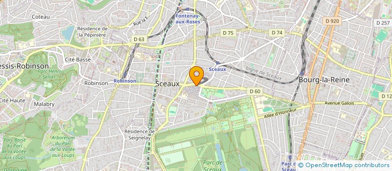localisation de l'entreprise GEFICOM ASSISTANCE à SCEAUX