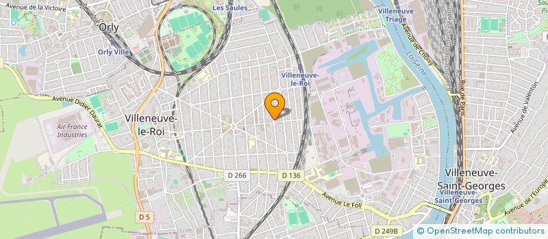 localisation de l'entreprise GEFICOM EXPERTISE COMPTABLE à CHOISY-LE-ROI