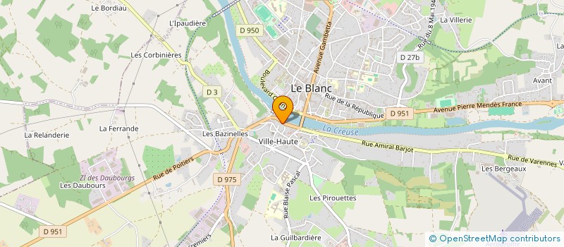 localisation de l'entreprise GEFIJE à LE BLANC