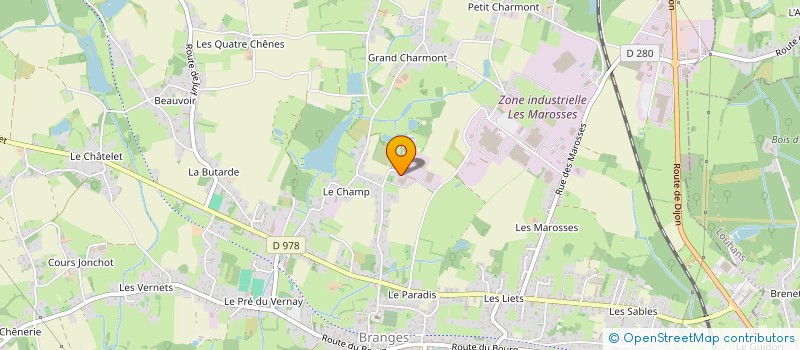 localisation de l'entreprise GEFIPAC à BRANGES