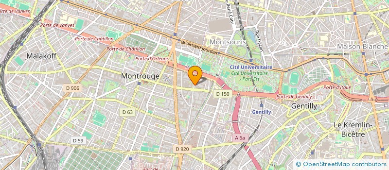 localisation de l'entreprise GEFIPART  MONTROUGE