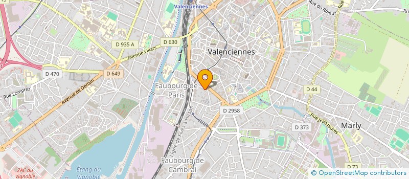 localisation de l'entreprise GEFIX CONSEIL à VALENCIENNES
