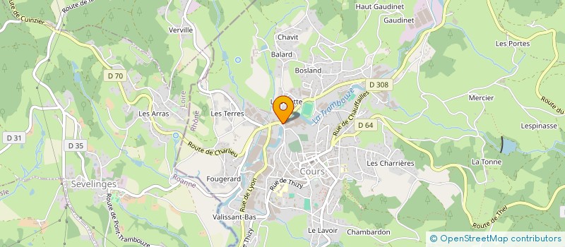 localisation de l'entreprise GEFPLAST  COURS