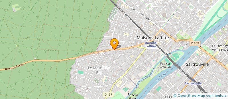 localisation de l'entreprise GEFRI INTERNATIONAL à MAISONS-LAFFITTE