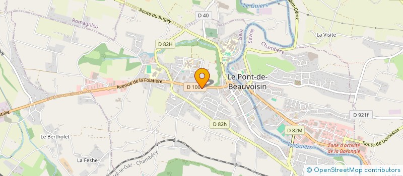 localisation de l'entreprise GEFS MENUISERIE à LE PONT-DE-BEAUVOISIN