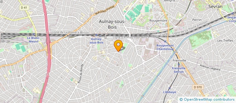 localisation de l'entreprise GEFTEX à AULNAY-SOUS-BOIS