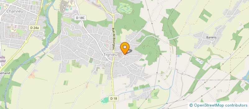 localisation de l'entreprise GEFY à TIGNIEU-JAMEYZIEU