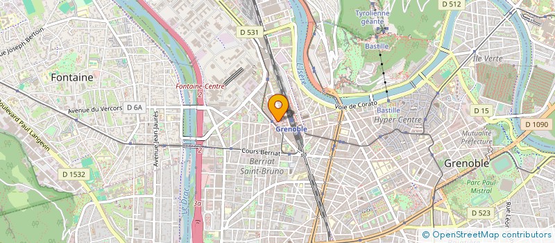 localisation de l'entreprise GEG DEVELOPPEMENT à GRENOBLE