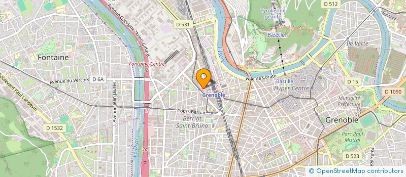 localisation de l'entreprise GEG ENERGIES NOUVELLES ET RENOUVELABLES  GRENOBLE