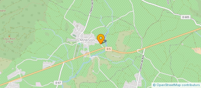 localisation de l'entreprise GEGA  POUZOLS-MINERVOIS