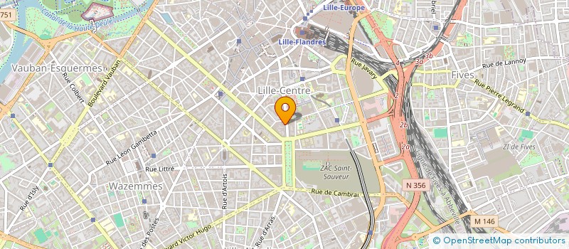 localisation de l'entreprise GEGA à LILLE