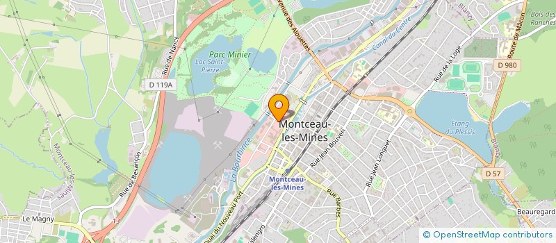 localisation de l'entreprise GEGA ELECTRONIQUE à MONTCEAU LES MINES