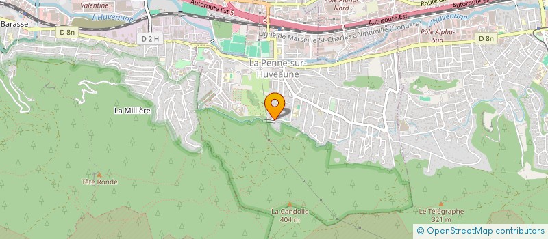 localisation de l'entreprise GEGARYNE  LA PENNE-SUR-HUVEAUNE