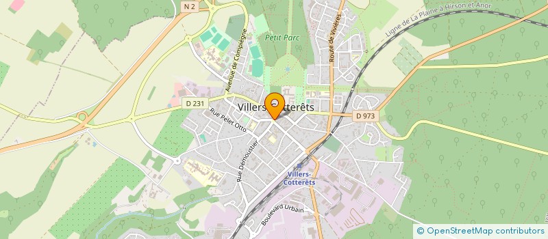 localisation de l'entreprise GEGE KONFORT à VILLERS-COTTERETS