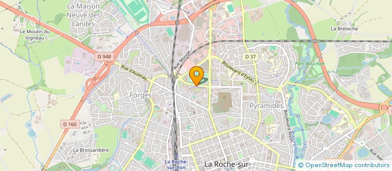 localisation de l'entreprise GEGE PIZZA à ROCHE SUR YON (LA)