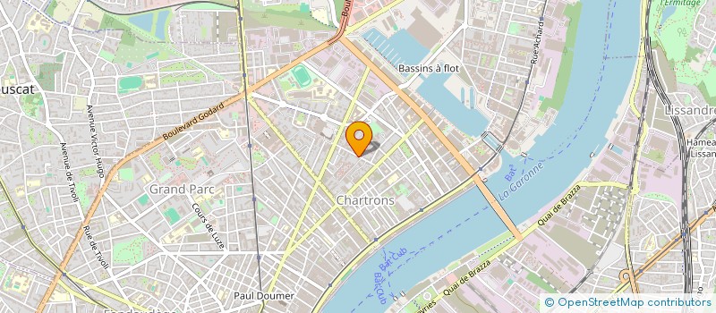 localisation de l'entreprise GEGE PROMOTION à BORDEAUX