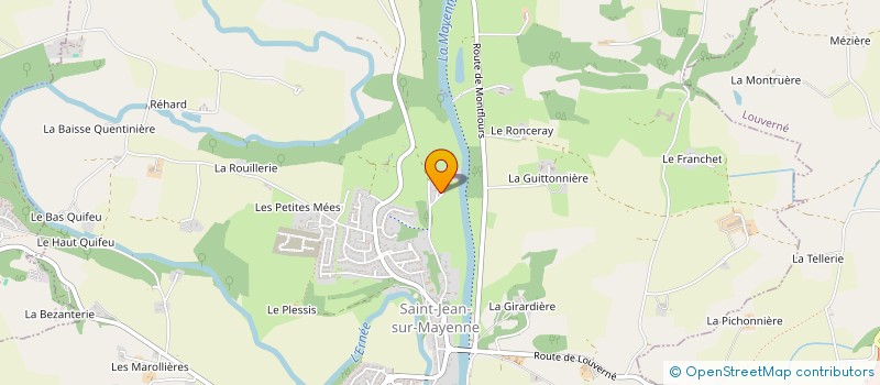 localisation de l'entreprise GEGFA IMMO  SAINT-JEAN-SUR-MAYENNE