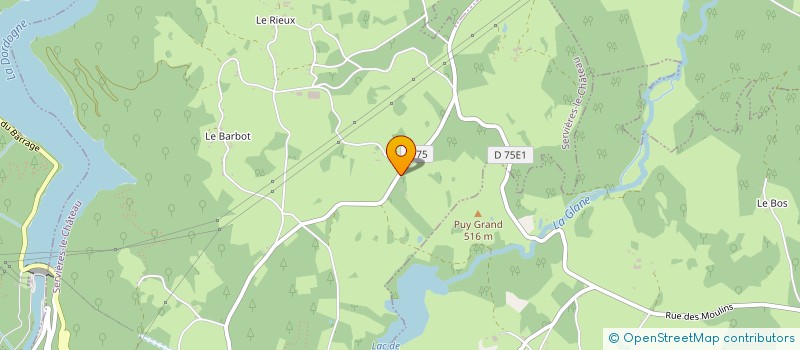 localisation de l'entreprise GEGM  SERVIERES-LE-CHATEAU