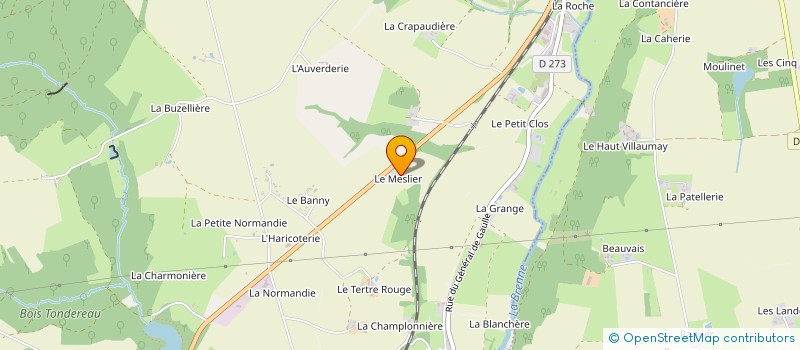 localisation de l'entreprise GEGM  VILLEDOMER