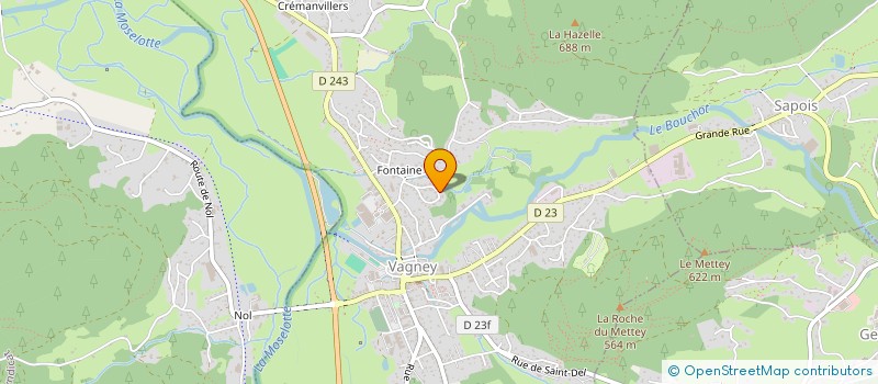 localisation de l'entreprise GEHIN LOUIS ELEC  VAGNEY