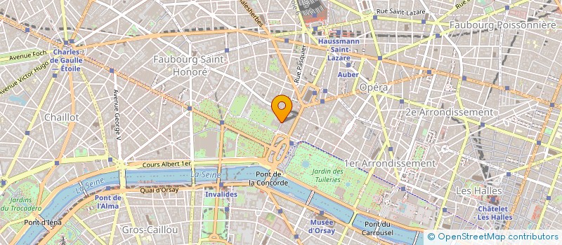 localisation de l'entreprise GEIE DE GAULLE FLEURANCE SERVICES à PARIS