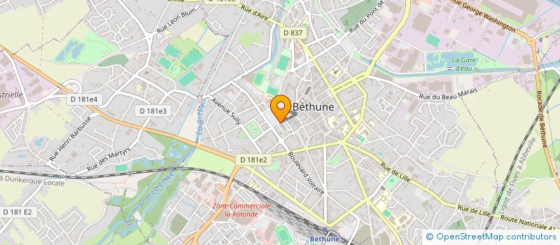 localisation de l'entreprise GEIE SEINE ESCAUT à BETHUNE