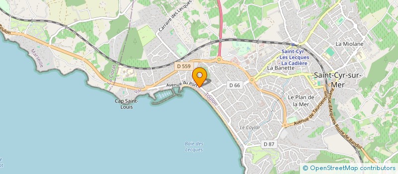 localisation de l'entreprise GEILOU à SAINT-CYR-SUR-MER