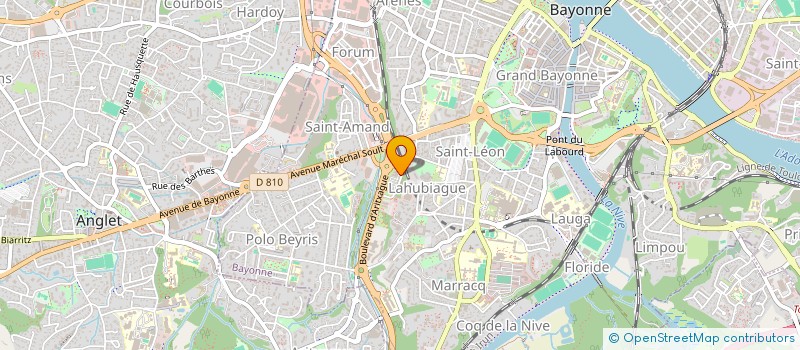 localisation de l'entreprise GEINVEST à BAYONNE