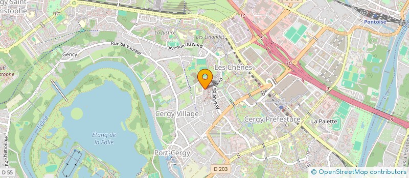 localisation de l'entreprise GEIQ BATIMENT 95  CERGY