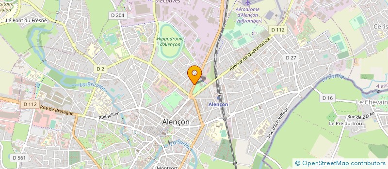localisation de l'entreprise GEIQ BTP 61 à ALENCON