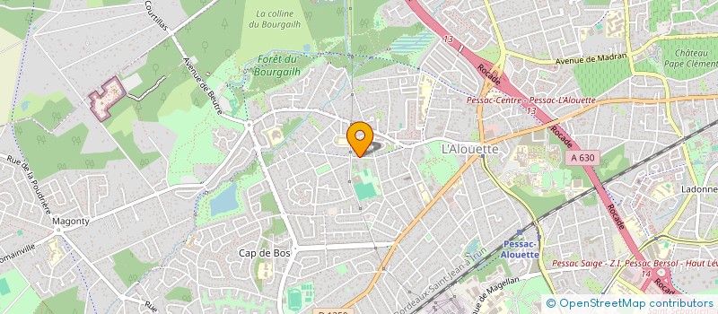 localisation de l'entreprise GEIQ BTP BORDEAUX OCEAN à MERIGNAC