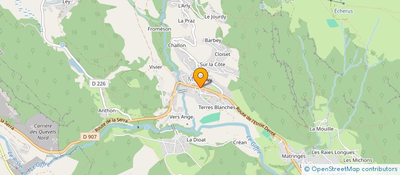 localisation de l'entreprise GEIQ DU GIFFRE GENEVOIS HAUT SAVOYARD à MIEUSSY