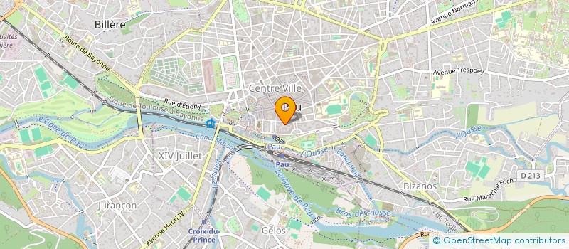 localisation de l'entreprise GEIQ MOBILITE NOUVELLE AQUITAINE à PAU