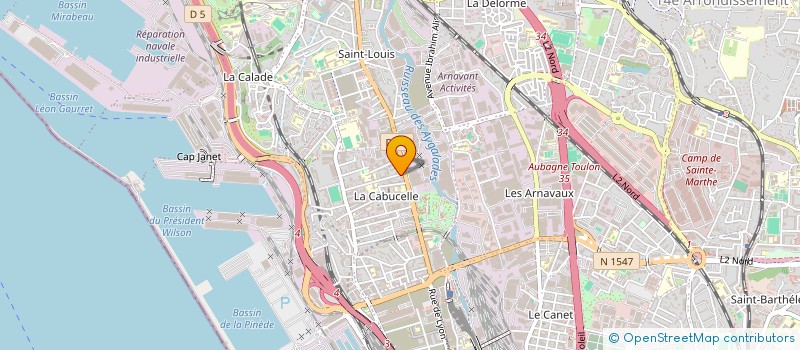 localisation de l'entreprise GEIQ PROVENCE à MARSEILLE 15EME