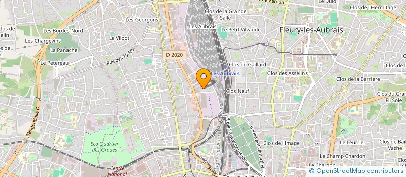 localisation de l'entreprise GEIQ TL VAL DE LOIRE  FLEURY-LES-AUBRAIS