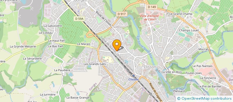 localisation de l'entreprise GEIQ TRANSPORT PAYS DE LA LOIRE  CLISSON