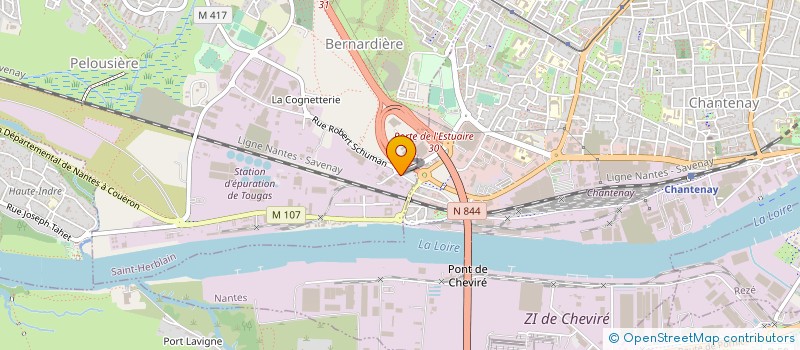 localisation de l'entreprise GEIREC NANTES à SAINT-HERBLAIN