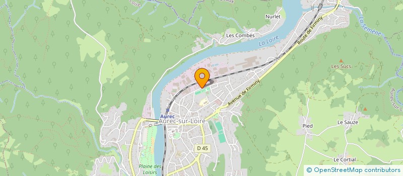 localisation de l'entreprise GEISS'PLAST à AUREC-SUR-LOIRE