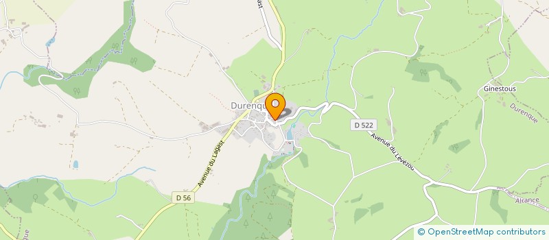 localisation de l'entreprise GEJA  DURENQUE
