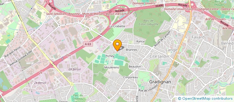 localisation de l'entreprise GEJYL  GRADIGNAN