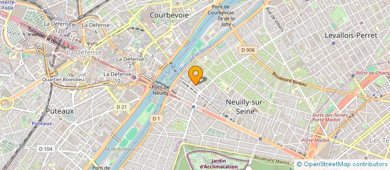 localisation de l'entreprise GEKA ARCHITECTURE à NEUILLY-SUR-SEINE