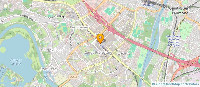 localisation de l'entreprise GEKAPRESSING à CERGY
