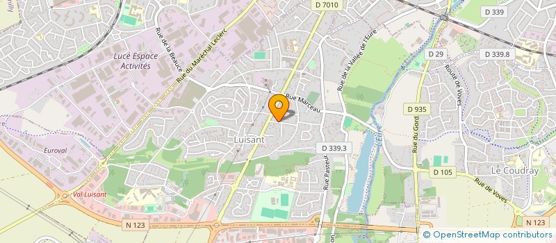 localisation de l'entreprise GEL 28 à LUISANT